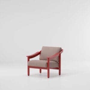 Kettal Loden Club Chair Red Sixties Edition
