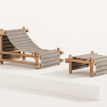 Gandia Blasco Hos Deckchair and Stool Set Gandia Blasco Hos Deckchair and Stool Set