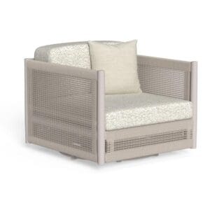 Talenti Dolcevita Aluminum Swivel Living Armchair