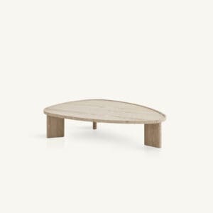 Expormim Meridies Travertine Triangular Coffee Table