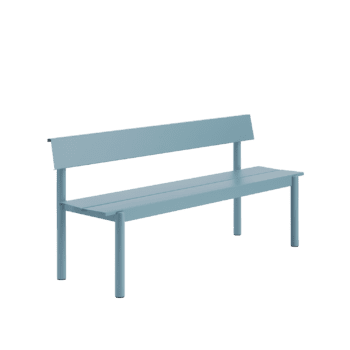 Muuto Linear Steel Bench with Backrest Muuto Linear Steel Bench with Backrest