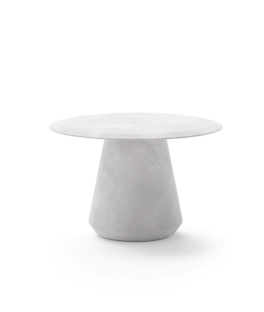 Unopiu Cora round table in fiberstone