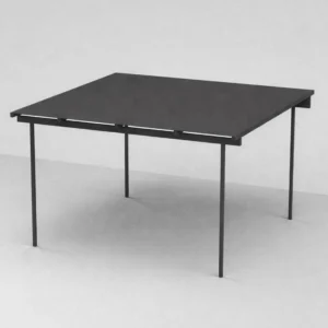 Unopiu Freestanding Meridienne Pergola with adjustable louvers