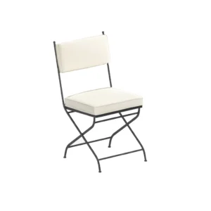 Unopiu Igea folding iron chair with cushions