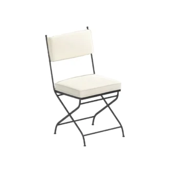 Unopiu Igea folding iron chair with cushions Unopiu Igea folding iron chair with cushions