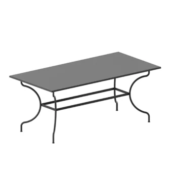 Unopiu Igea rectangular extendable iron table Unopiu Igea rectangular extendable iron table