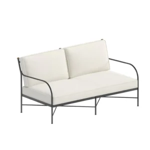 Unopiu Igea two-seater iron sofa with cushions