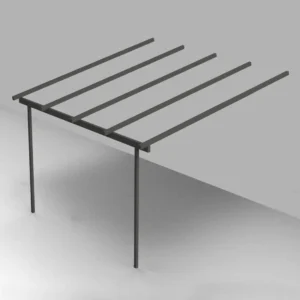 Unopiu Meridienne Pergola without roofing