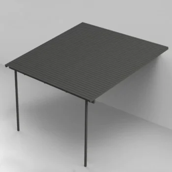 Unopiu Pergola Meridienne wall-mounted with louvered roof Unopiu Pergola Meridienne wall-mounted with louvered roof